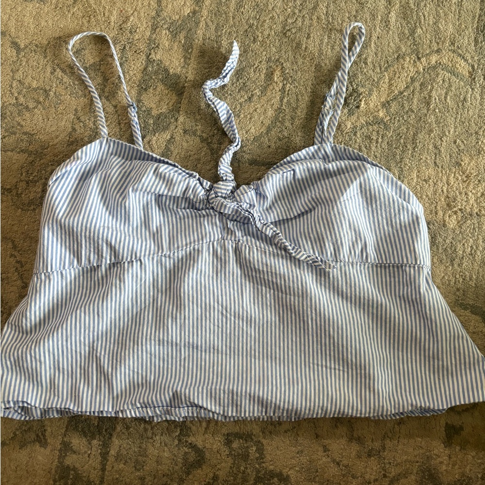 PAC Sun blue and white stripe tank